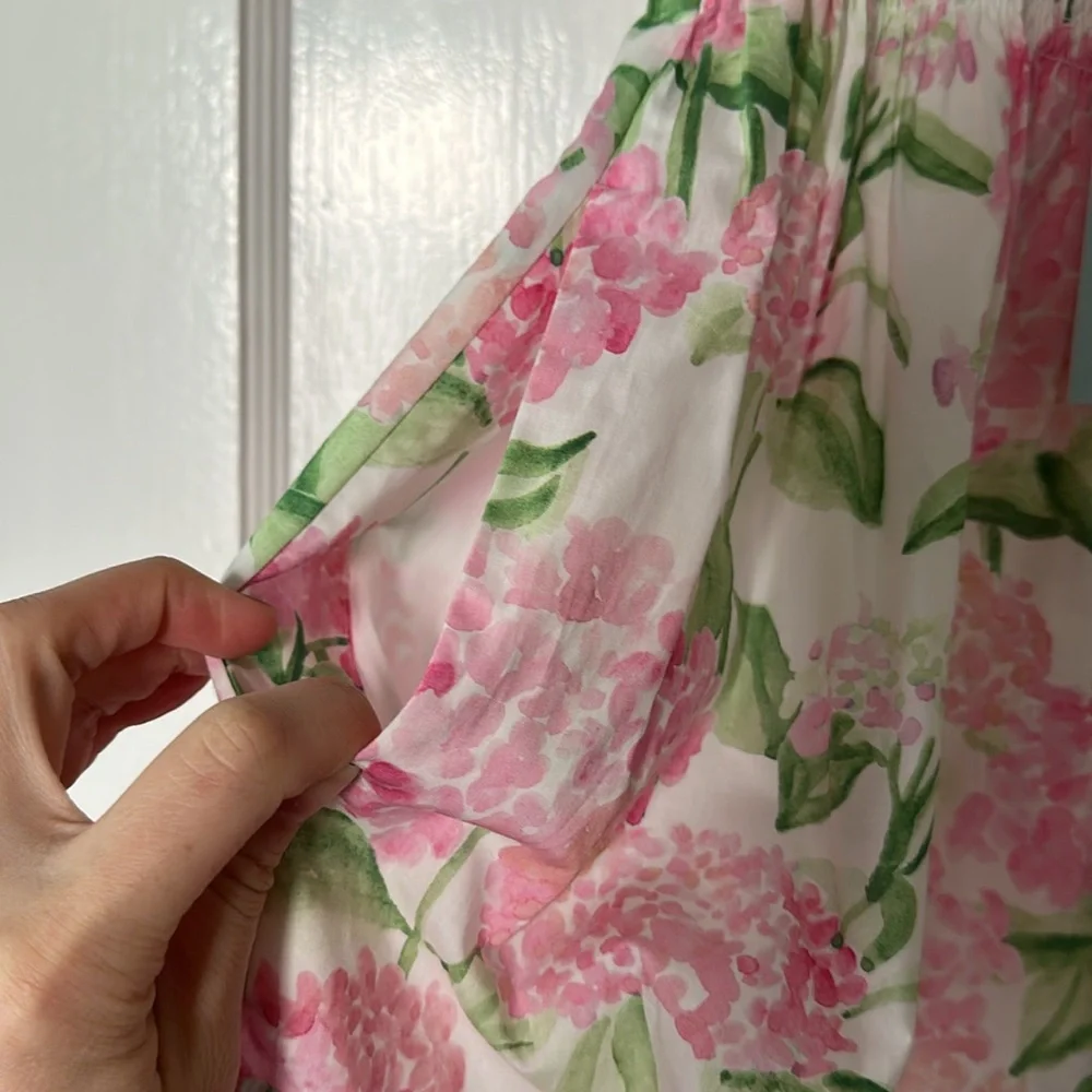 Hill House Ellie Nap Dres Nantucket Pink Hydrangea Size XS NWT - Picture 5 of 8